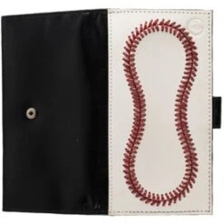 Leather Baseball Checkbook Wallet Best Price