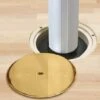 Porter 3" Floor Sleeve And Cover Plate Best Price -Ball Sports Store a25 273 brass 550x550 1