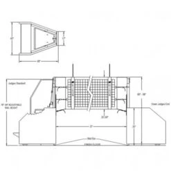 Bison Arena II Portable Free-Standing Volleyball Net System Best Price -Ball Sports Store a25 293 diagram 1 550x550 1