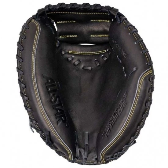 All Star Pro-Elite Solid Black Baseball Catcher's Mitt, 33.5" Best Price 5 All Star Pro-Elite Solid Black Baseball Catcher's Mitt, 33.5" Best Price - Image 3