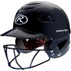 Rawlings Coolflo Batting Helmet With BB/SB Facemask, RCFHFG Promotions