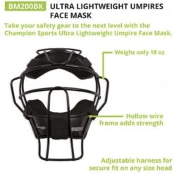 Champion Ultra Lightweight Umpire Facemask Promotions -Ball Sports Store a32 387 4 550x550 1