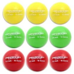 POWERNET Weighted Training Baseball Set, 2.8" (9) Promotions