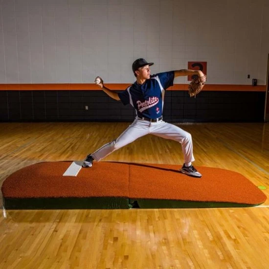 Portolite 10"Hx9'6"Lx5'W Oversize Indoor/Outdoor Turf Practice Pitching Mound, Clay Promotions 3 Portolite 10"Hx9'6"Lx5'W Oversize Indoor/Outdoor Turf Practice Pitching Mound, Clay Promotions