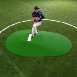 Portolite Two-Piece 8"Hx10'5"Lx7'W Game Pitching Mound, Green Promotions