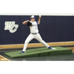 Proper Pitch 9'6"Lx4'Wx10"H Fold'n Roll HS/Collegiate Mound, Green Promotions