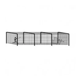 70' Batting Cage Tunnel Frame, 4-Section, Baseball/Softball Promotions