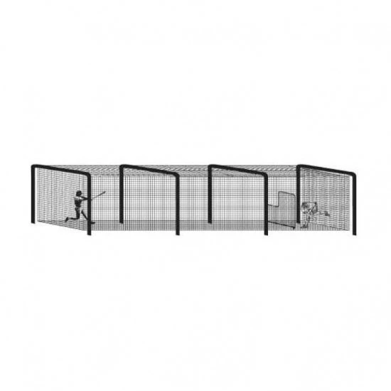 70' Batting Cage Tunnel Frame, 4-Section, Baseball/Softball Promotions 3 70' Batting Cage Tunnel Frame, 4-Section, Baseball/Softball Promotions