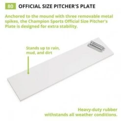 Champion Official Size Pitcher's Plate, 80 Promotions 10 Champion Official Size Pitcher's Plate, 80 Promotions -Ball Sports Store a33 255 new 4 550x550 1