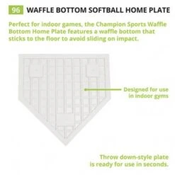 Champion Waffle Bottom Rubber Home Plate, 96 Promotions -Ball Sports Store a33 279 new 01 550x550 1