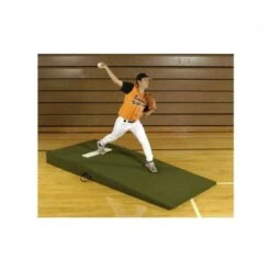 Proper Pitch 3'6"Wx3'6"Lx4"H Collegiate/High School Baseball Mound, Green Promotions