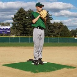 Promounds 6'Lx5'Wx6"H Minor League Game Mound, Green Promotions