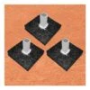 Set Of 3 Rubber Baseball Base Anchor Foundations, 1269895 Promotions