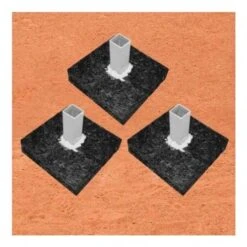 Set Of 3 Rubber Baseball Base Anchor Foundations, 1269895 Promotions