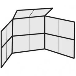 10' X 10' W/ Partial Hood Permanent Baseball/Softball Backstop, BSCL10H Promotions