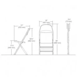 Clarin Basketball Folding Sideline Chair W/ 1" Cushion, 2 COLOR Promotions -Ball Sports Store a55 718 new 01 550x550 1